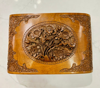 Kashmir Walnut Wood Jewelry Box