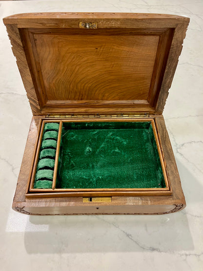 Kashmir Walnut Wood Jewelry Box