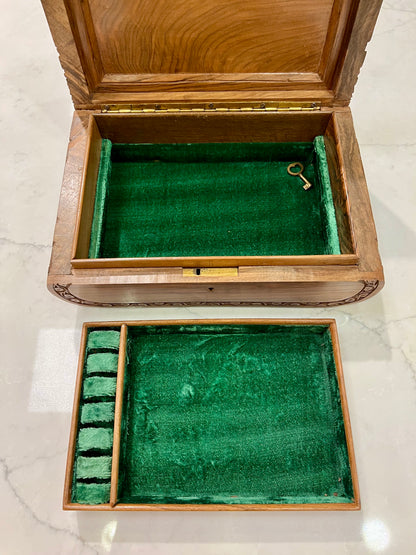 Kashmir Walnut Wood Jewelry Box
