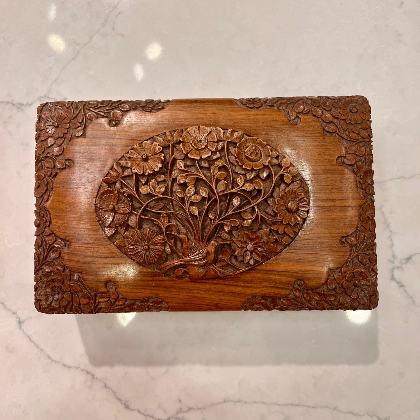 Kashmir Jewelry Box Walnut Wood