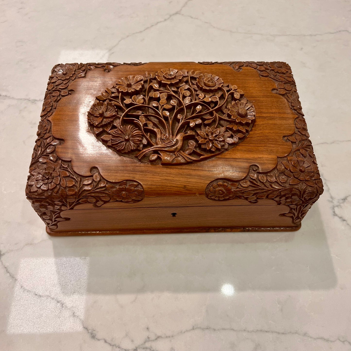 Kashmir Jewelry Box Walnut Wood
