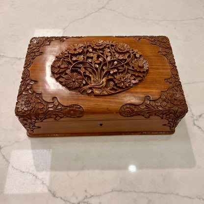 Kashmir Jewelry Box Walnut Wood