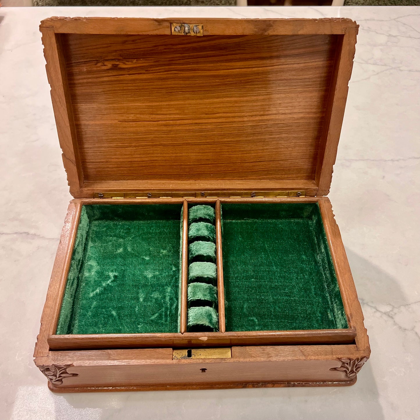 Kashmir Jewelry Box Walnut Wood