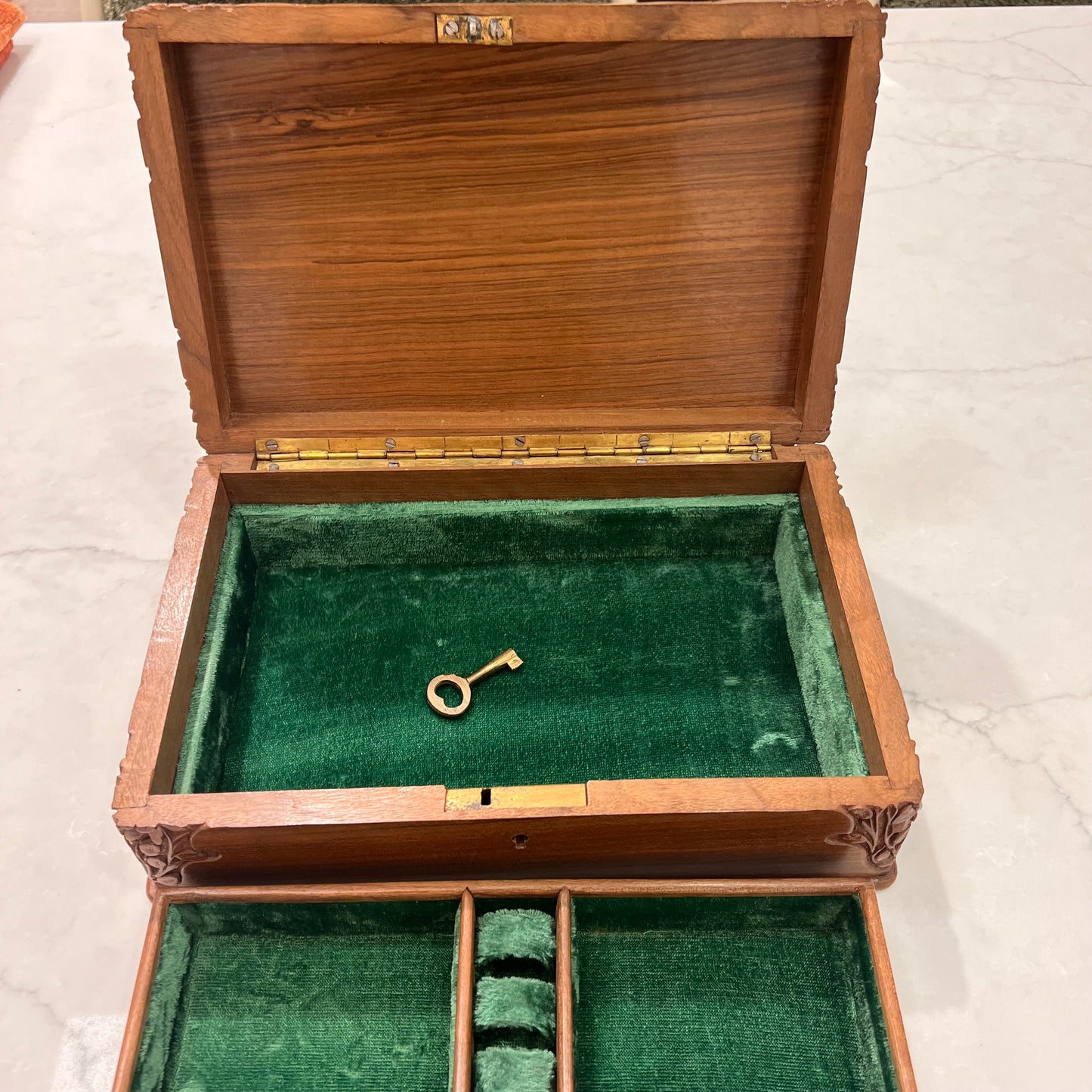 Kashmir Jewelry Box Walnut Wood