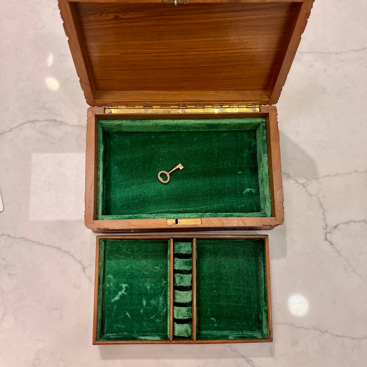 Kashmir Jewelry Box Walnut Wood