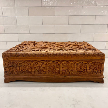 Large Kashmir Walnut Wood Jewelry Box