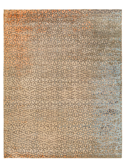 Modern Handmade Wool/Silk Rug Abstract Seamless Pattern-id1
