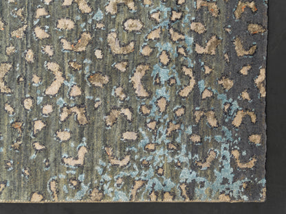 Modern Handmade Wool/Silk Rug Abstract Seamless Pattern-id4
