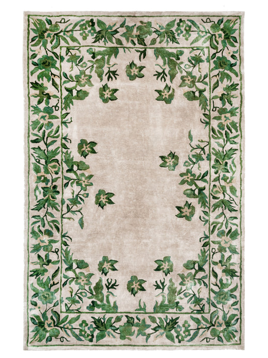 Green Indian Wool Rug