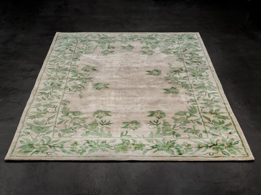 Green Indian Wool Rug