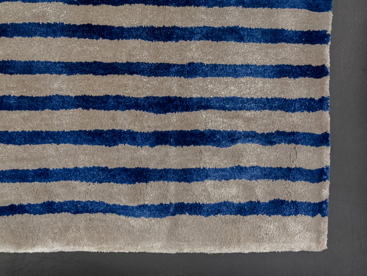 Blue Grey Modern Indian Rug