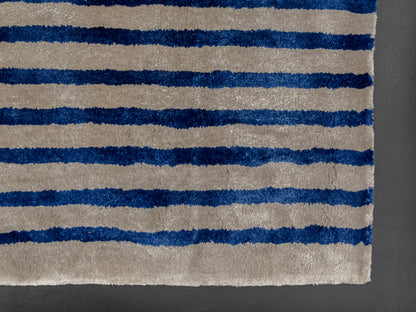 Blue Grey Modern Indian Rug