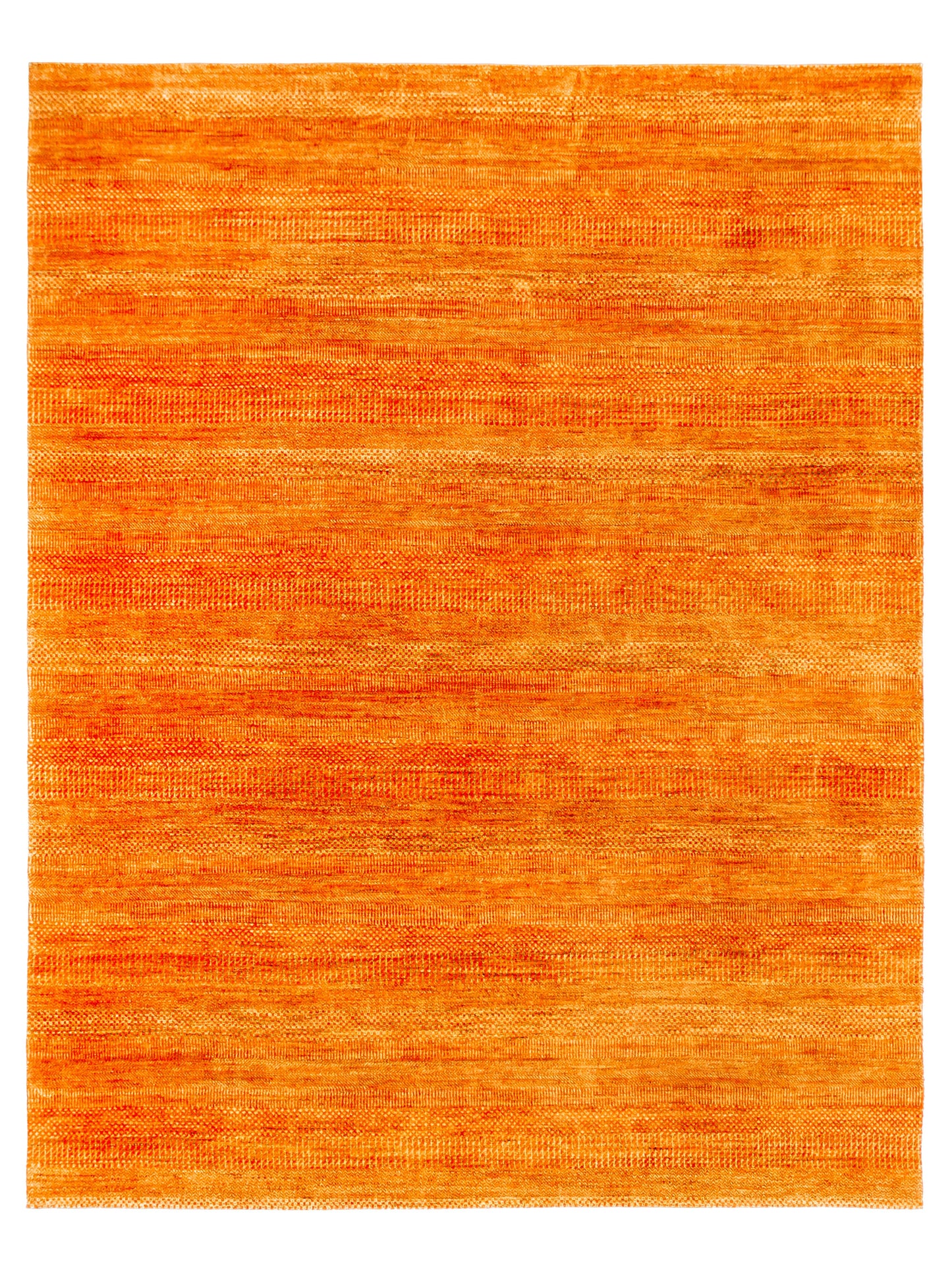 Modern Handmade Pure Pure Silk Rug Golden Orange/Yellow