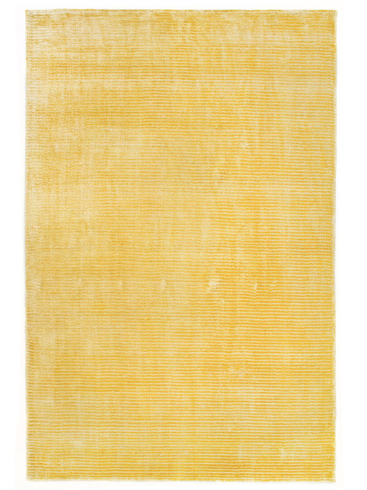 Modern Contemporary Gold Silk Rug