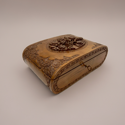 Kashmir Walnut Wood Jewelry Box