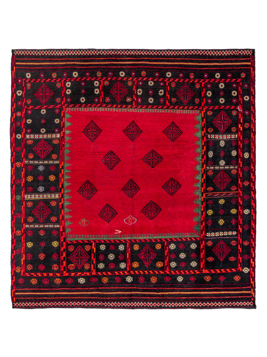 Persian Silk Somuk Kilim Rug