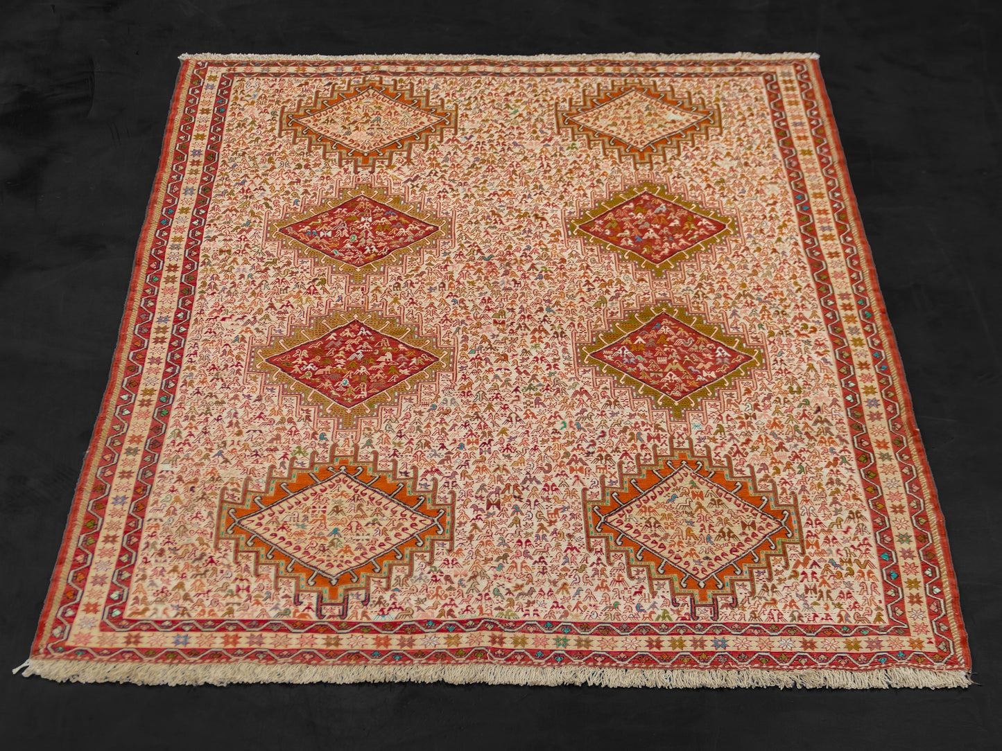 Persian Baluch Kilim Silk Rug