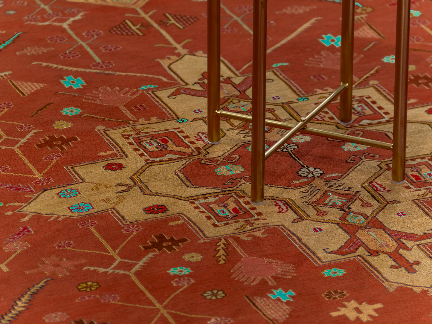 Persian  Traditional Silk Baluch Kilim Area Rug