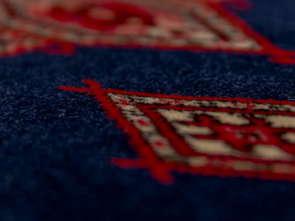 Persian Bokhara Hand-Knotted Wool Area Rug