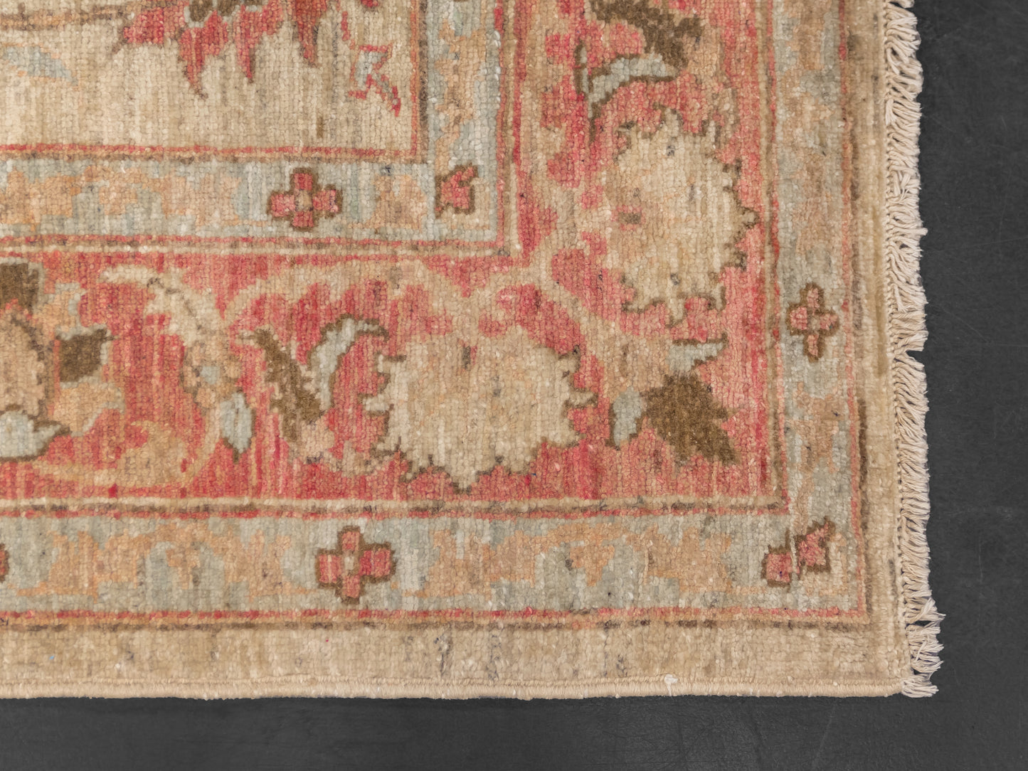 Fine-Hand-Knotted Area Wool Rug From Pakistan
