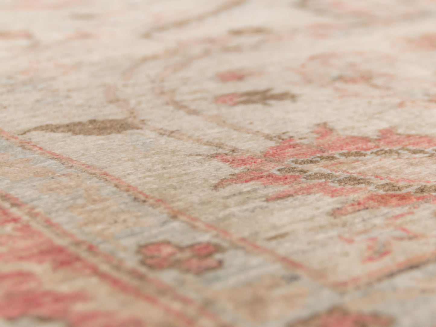 Fine-Hand-Knotted Area Wool Rug From Pakistan