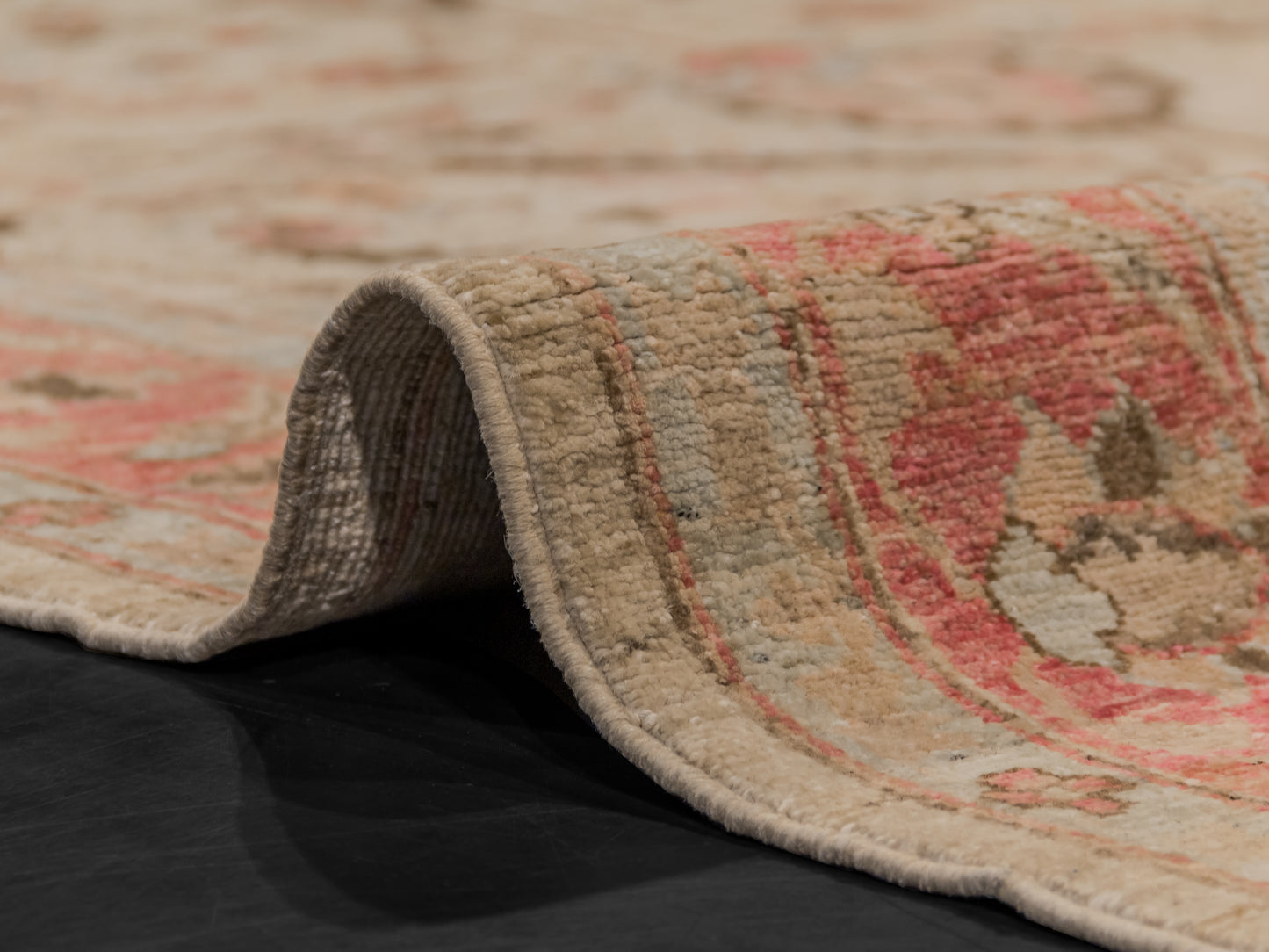 Fine-Hand-Knotted Area Wool Rug From Pakistan