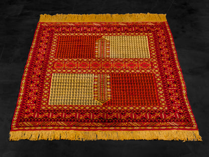 Unique Pure Silk Handmade Persian Baluch Rug