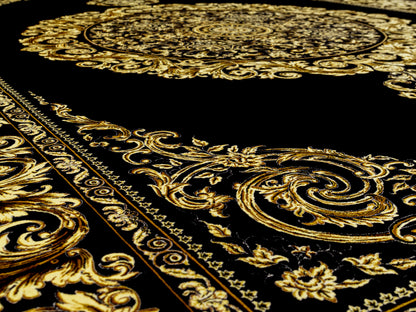 Persian Medallion Fine Silk Area Rug