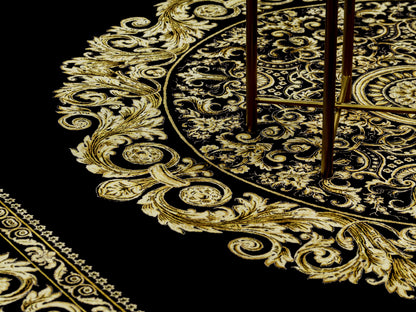Persian Medallion Fine Silk Area Rug