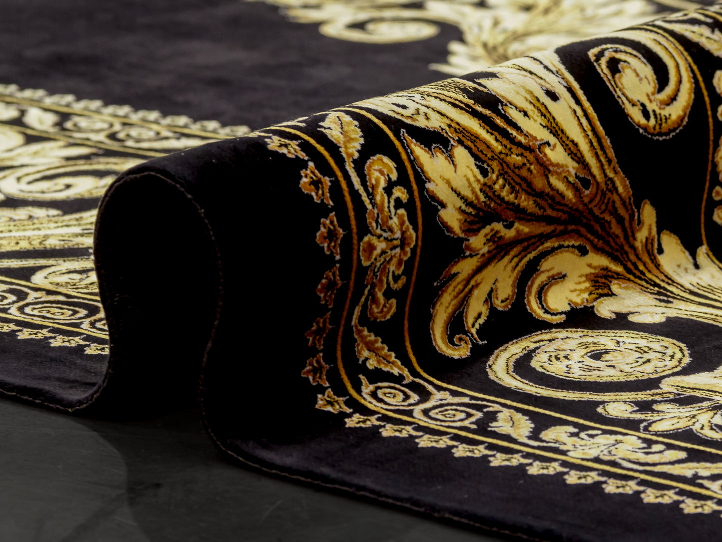 Persian Medallion Fine Silk Area Rug