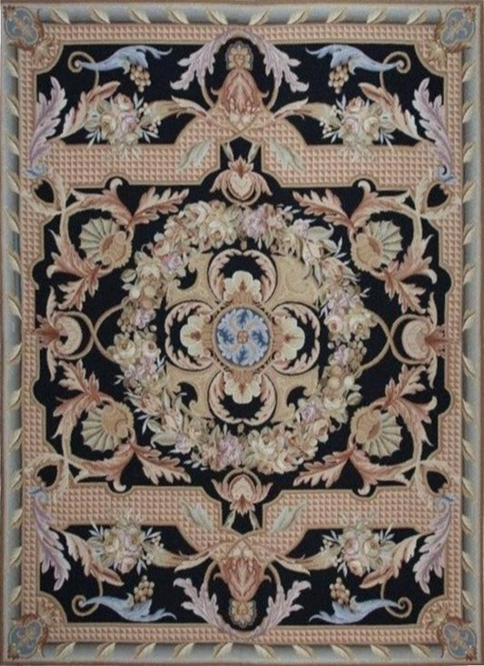Chinese with French Design Needlepoint Rug. featured #7584779042986 