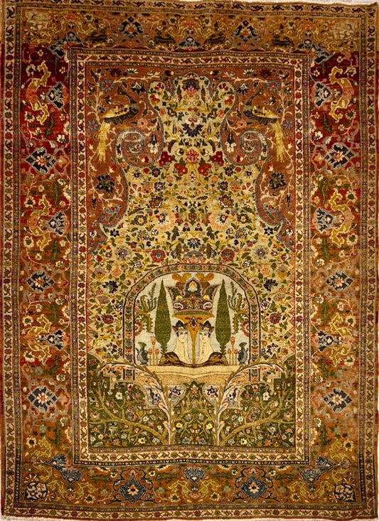 Iran Handmade Wool Carpet Antique design featured #7584844546218 