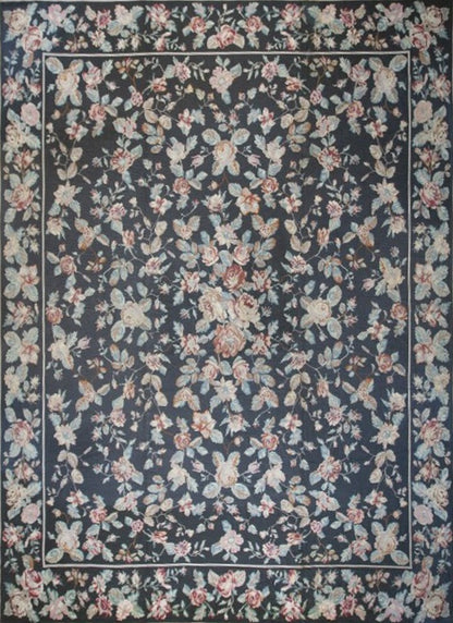Portuguese Needlepoint  With a Floral Design