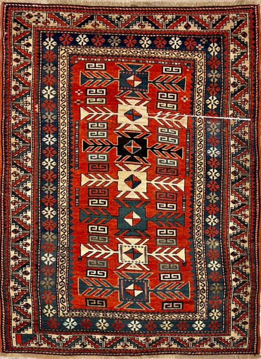 Antique Genje Genuine Fine Armenian Handmade Rug featured #7584845824170 