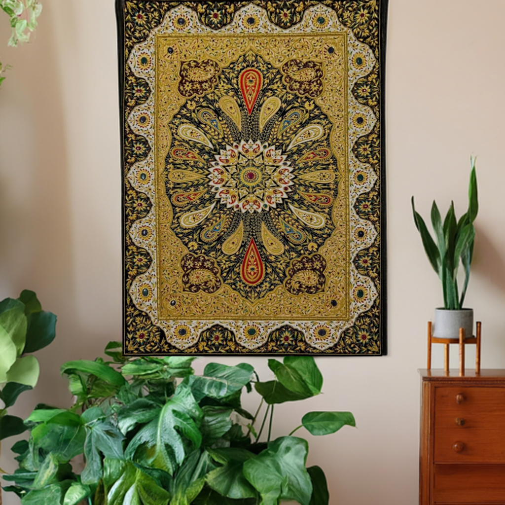 Gold Multi Stone Indian Tapestry product image #30145118503082