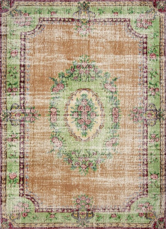Vintage Handwoven Wool Turkish Carpet