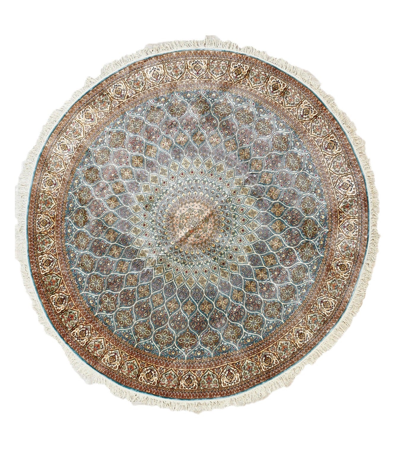 Gonbad silk rug
