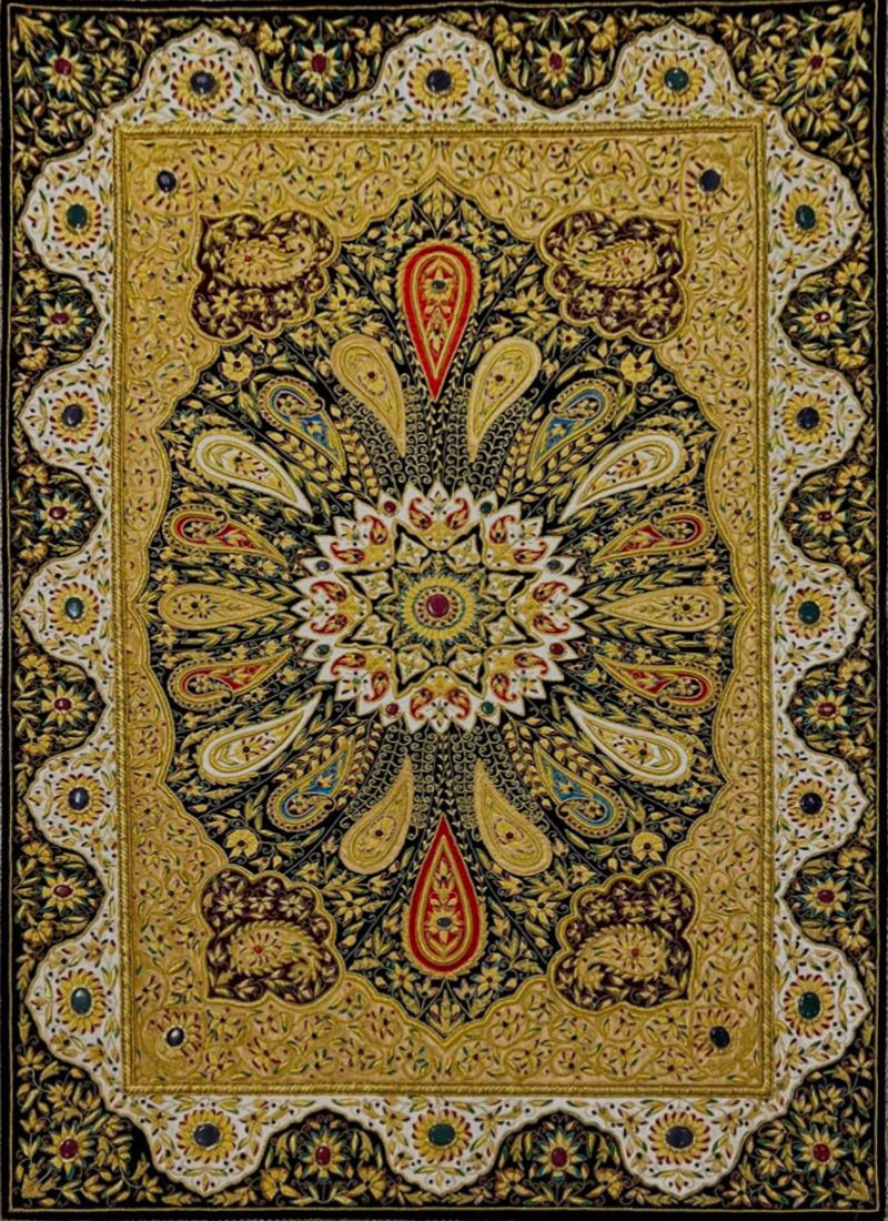Gold Multi Stone Indian Tapestry product image #29394019713194