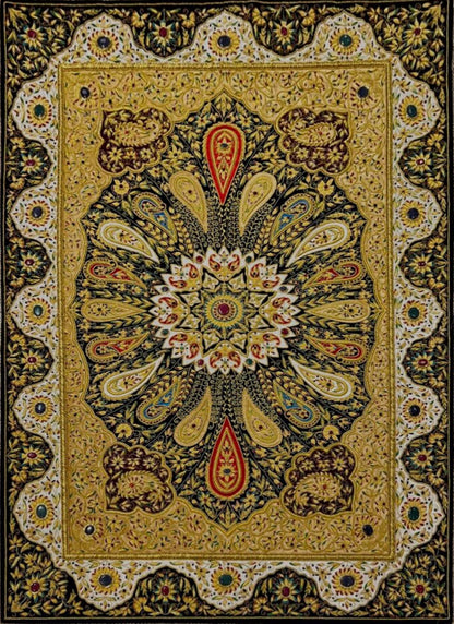 Gold Multi Stone Indian Tapestry-id1
