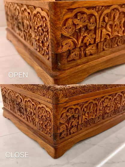 Large Kashmir Walnut Wood Jewelry Box