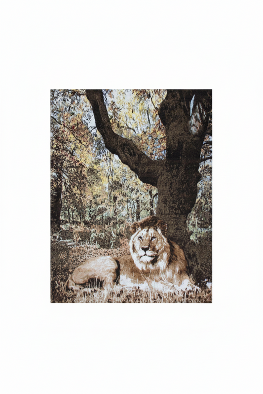 512 - Indian Modern Fine Hand-knotted Wool & Silk Area Rug