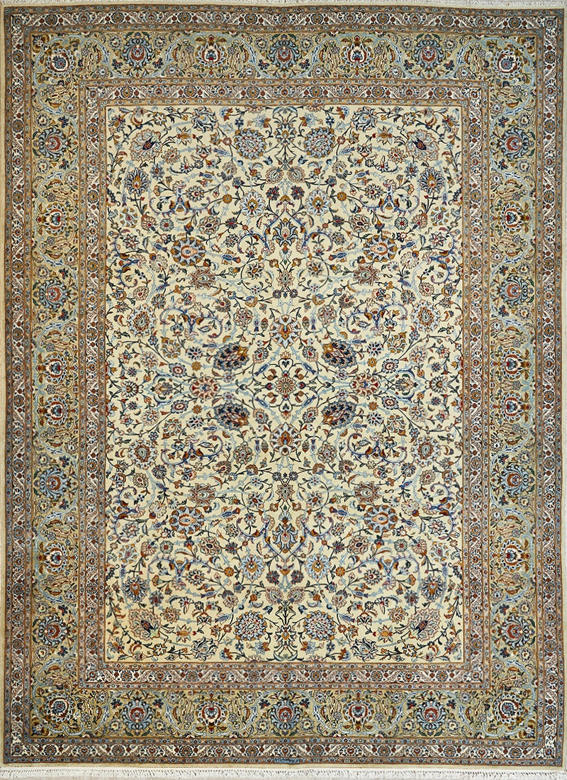 Traditional Persian Kashan Handmade Wool And Silk Carpet product image #29421066682538