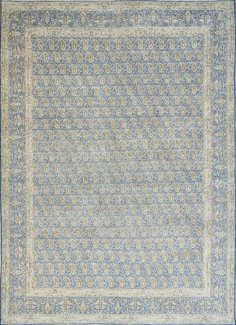 Traditional Persian Paisley Vintage Wool Area Rug
