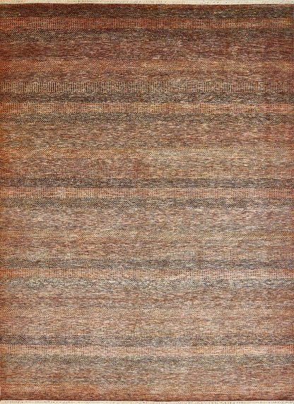 Indian Modern  Handmade Wool And Silk Area rug