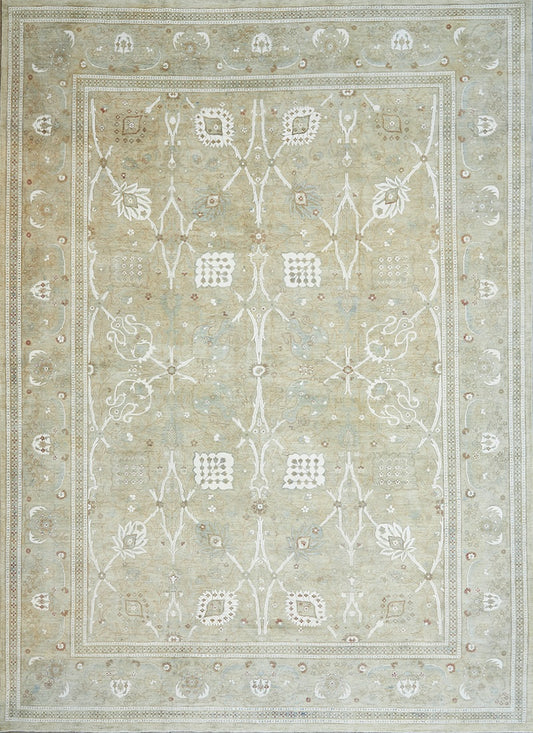 CUSTOM ORDER Fine Pakistan Area Rug With Persian Mahal  Design Wool and Silk featured #7522051850410 