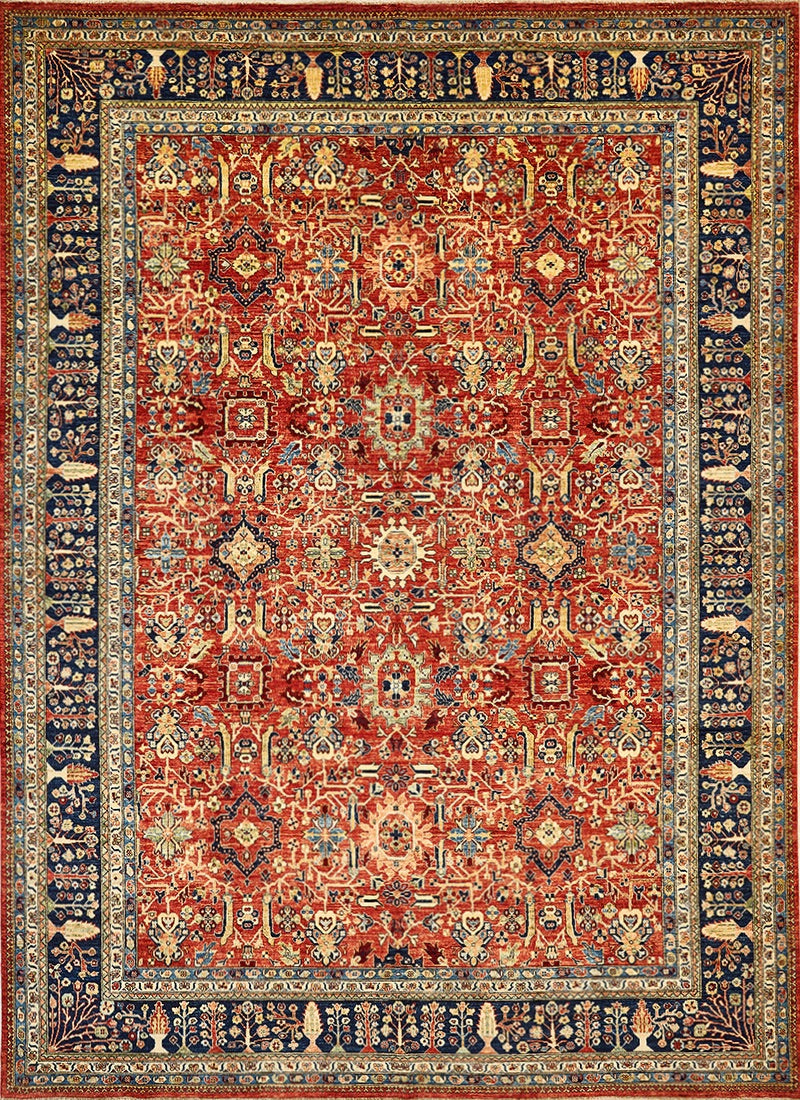 Pakistani Traditional Heriz  Vegetable Dyed Wool Area Rug. product image #29421201129642