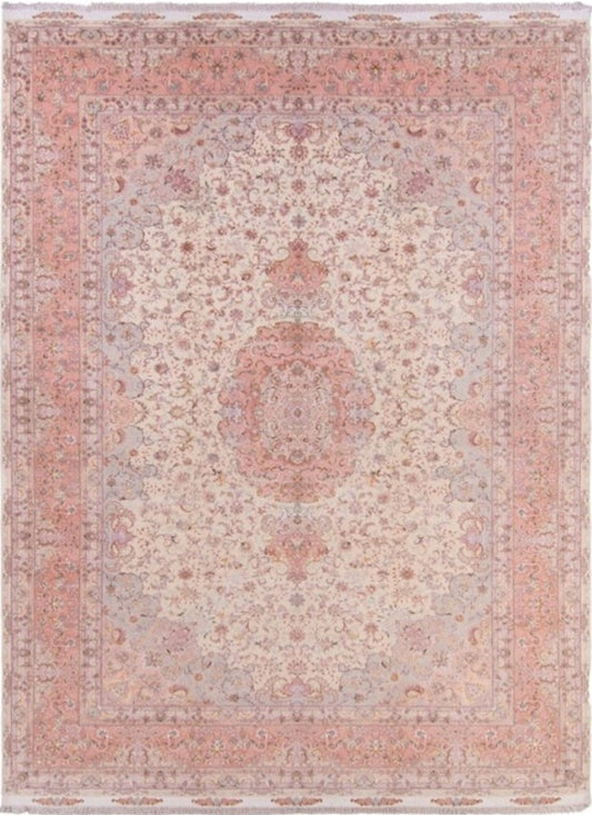 One Of A Kind Fine Persian Oversized Wool Medallion Rug