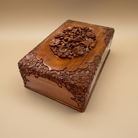 Kashmir Jewelry Box Walnut Wood