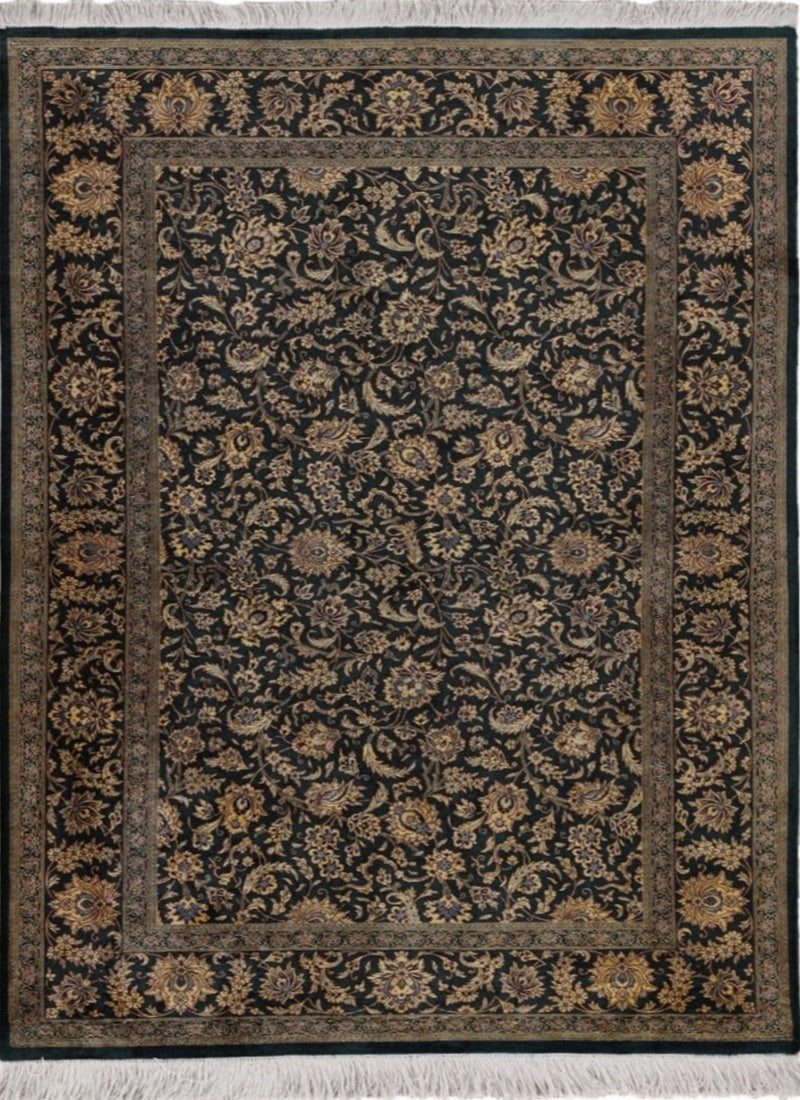 Traditional Hand-Knotted Fine Persian Qom Pure Silk Rug product image #29393782276266