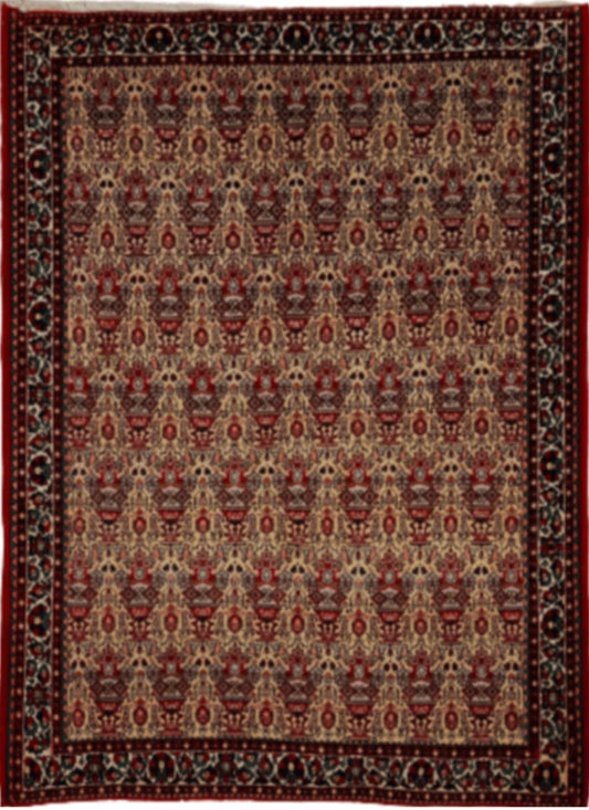 Hand-Woven Saraband Persian  Wool Area Rug featured #7584659243178 